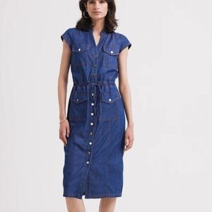 White House Black Market Indigo Denim Dress